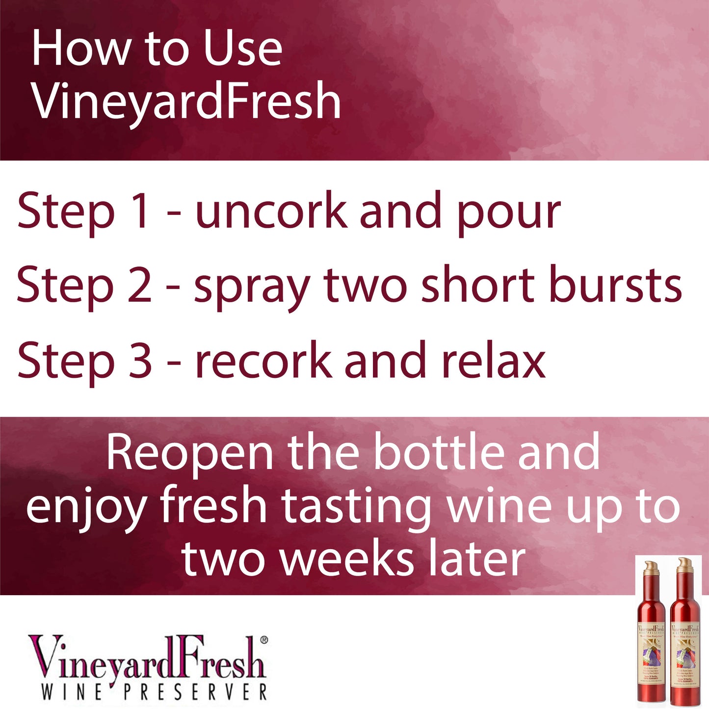 VineyardFresh Wine Preserver | 100% Argon Wine Preserver Spray | Consumer Size Can